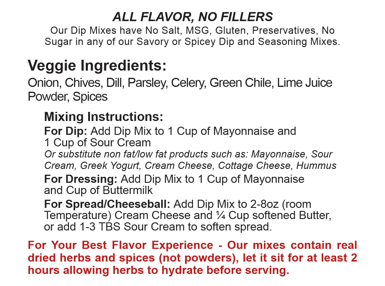 Green Onion Dip Mixing Instructions Sub image